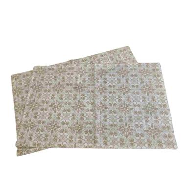 Tovaglietta Americana Fiori Beige 33x48 Set pz.2 | Montemaggi