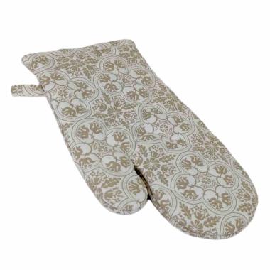 Guanto Cucina Fantasia Fiori Beige c27 | Montemaggi