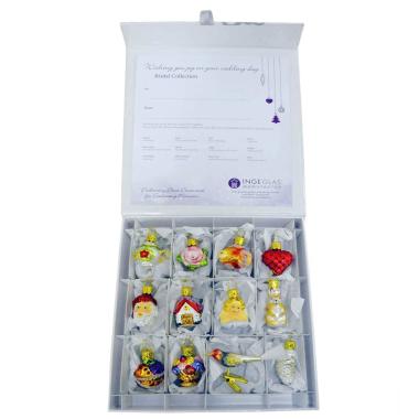 Pallina Natale Vetro Collezione Set pz.12 |Inge's Glass