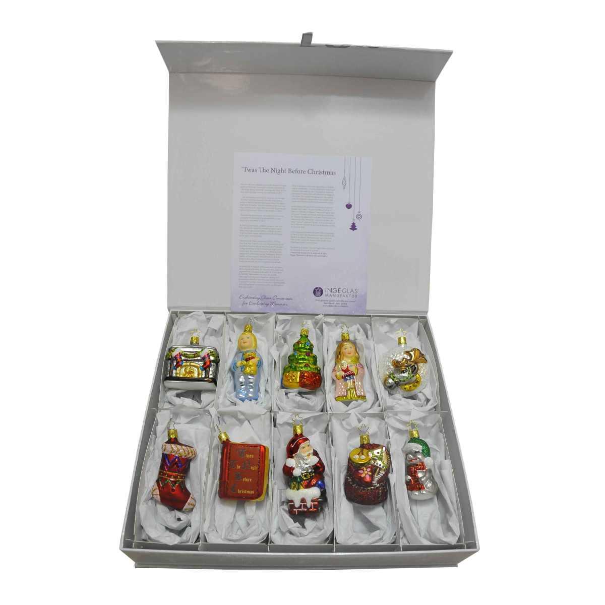 Pallina Natale Vetro Collezione Set pz.10 |Inge's Glass