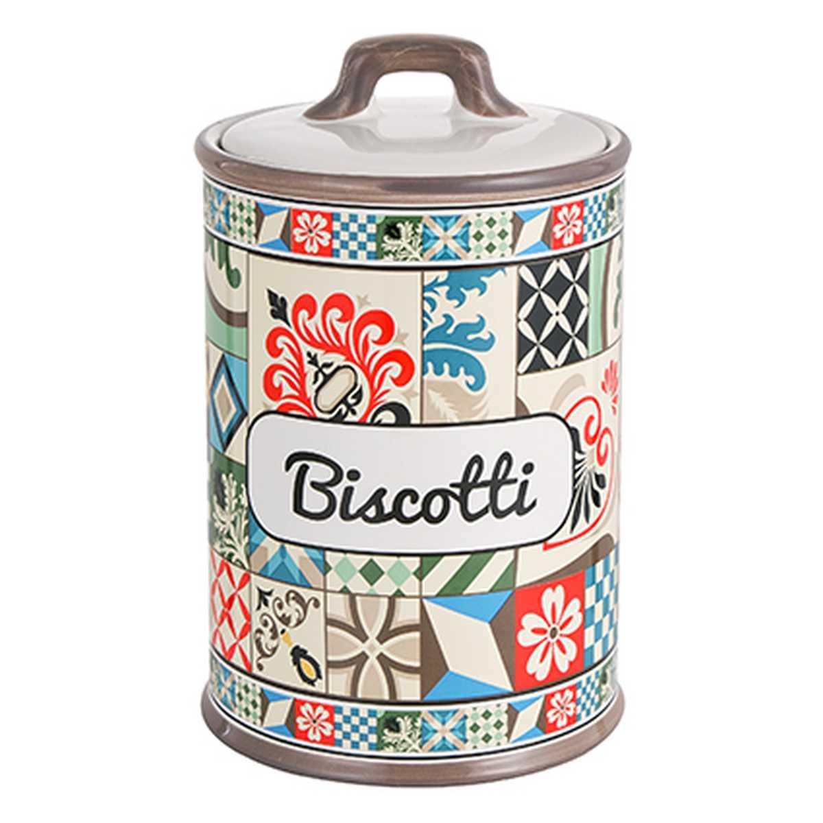 Biscottiera Ceramica Stoneware Positano cm.13xh21 | Montemaggi