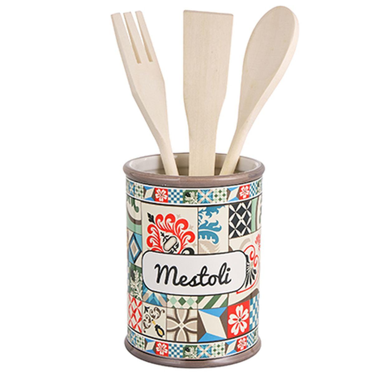 Porta Mestoli Stoneware Positano pz.4 | Montemaggi