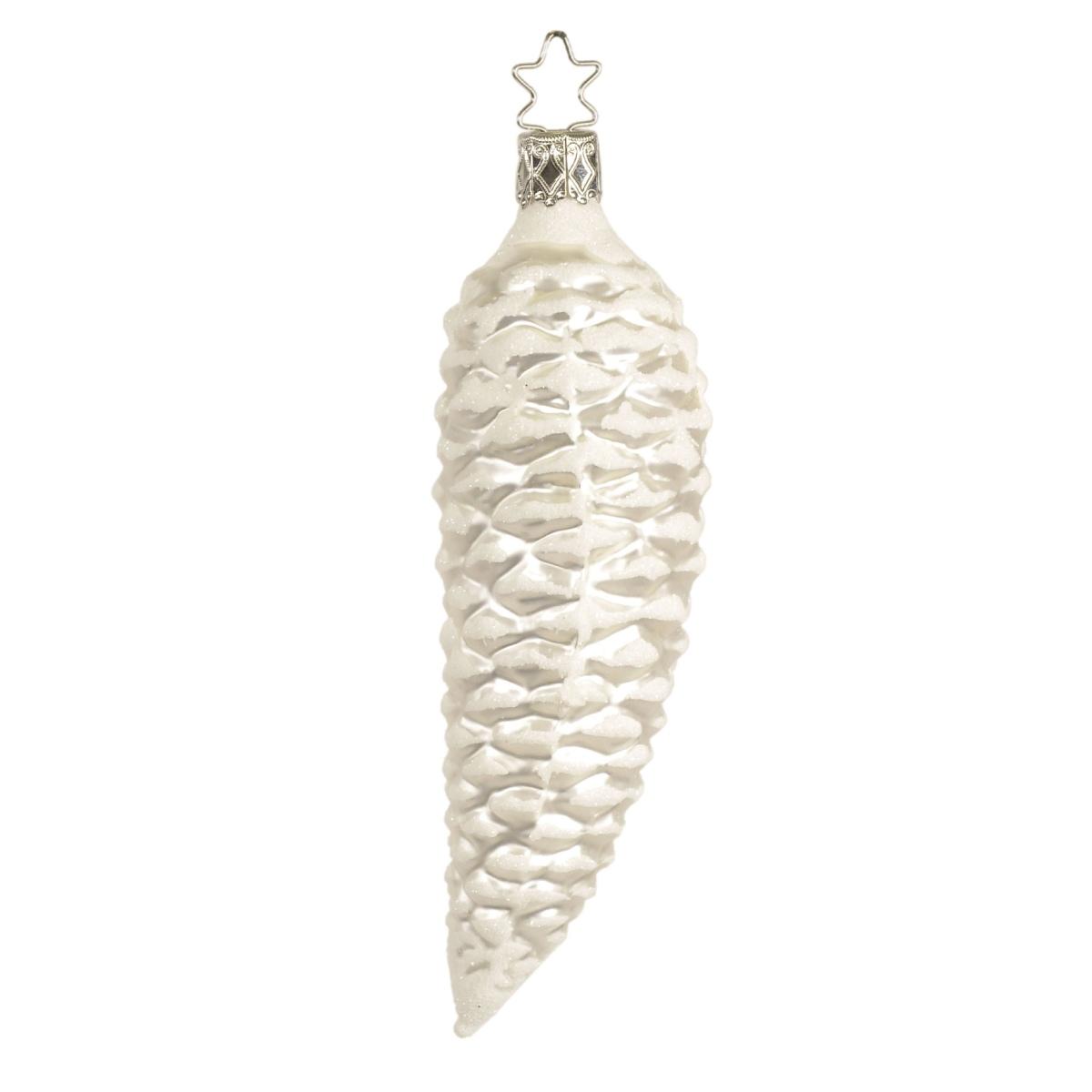 Pallina Natale Vetro Collezione cm.14 Pigna Argento |Inge's Glass