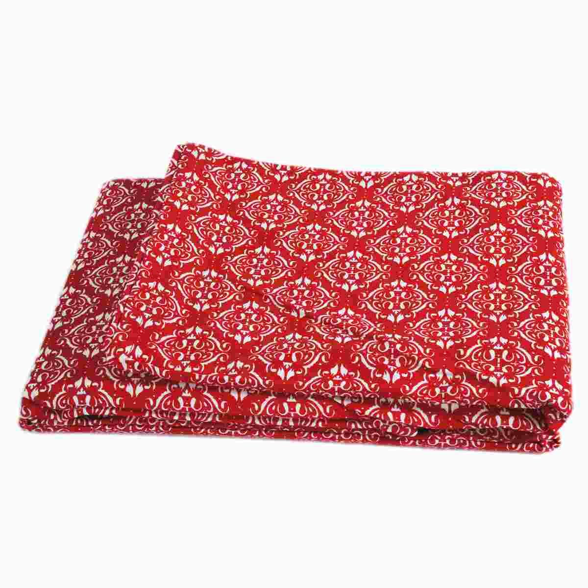 Tovaglia Natalizia cm.160x350 Cotone Fantasia Damasco |Montemaggi