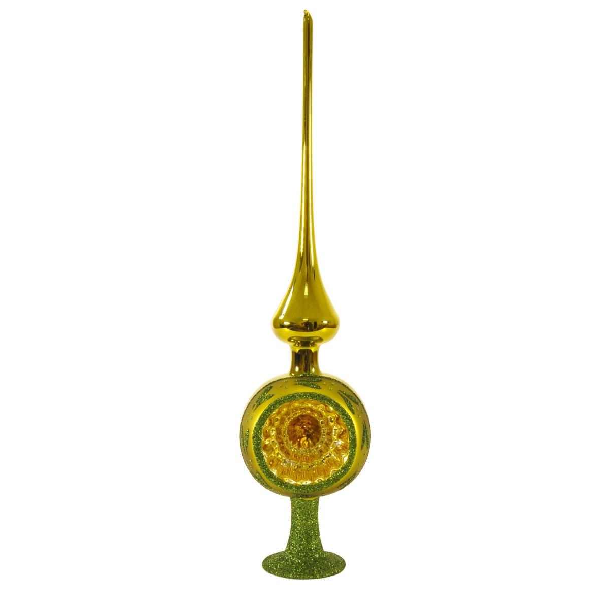 Puntale Albero Natale Vetro Collection cm.33 Verde |Inge's Glass