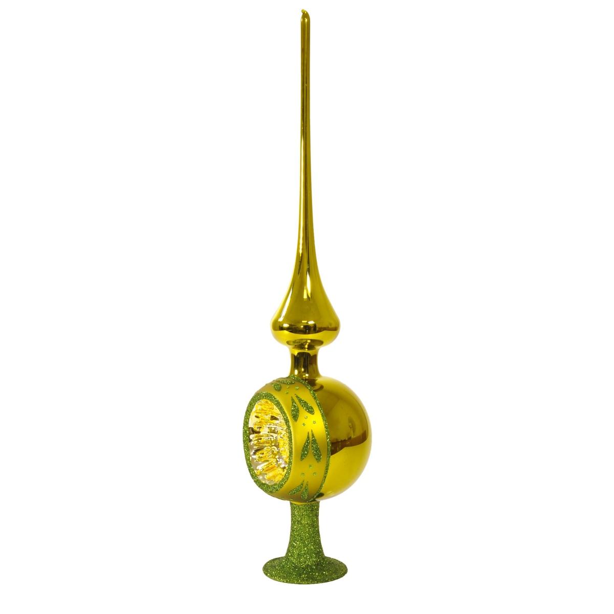 Puntale Albero Natale Vetro Collection cm.33 Verde |Inge's Glass