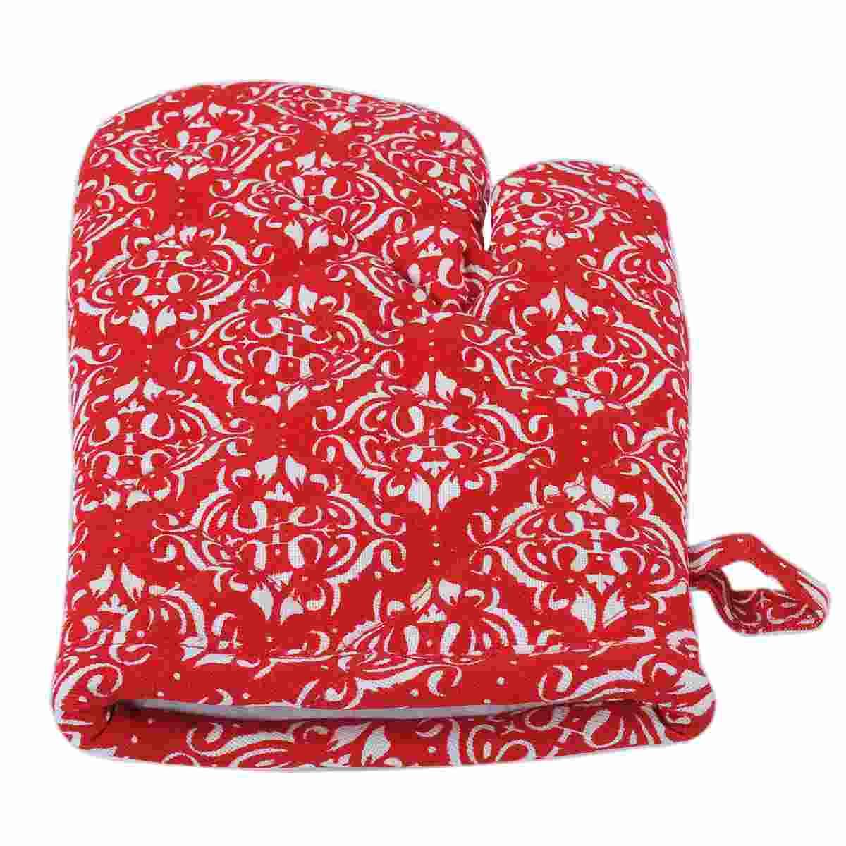 Guanto Cucina Natalizio Cotone Fantasia Damasco cm.27 |Montemaggi