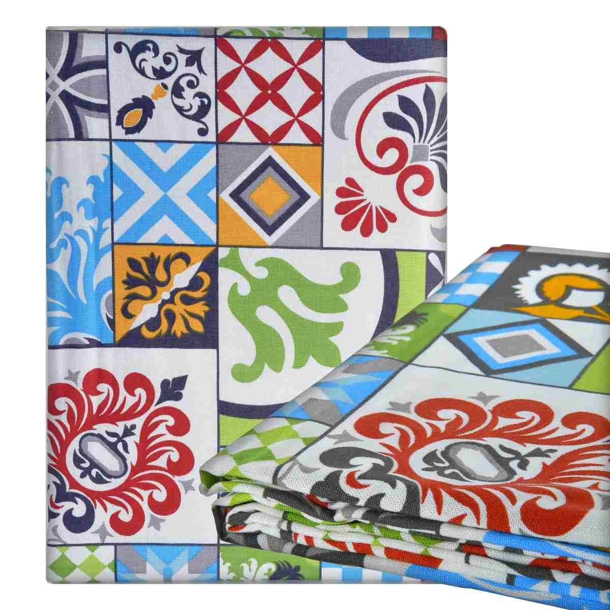 Tovaglia cm.140x240 Cotone Fantasia Positano | Montemaggi