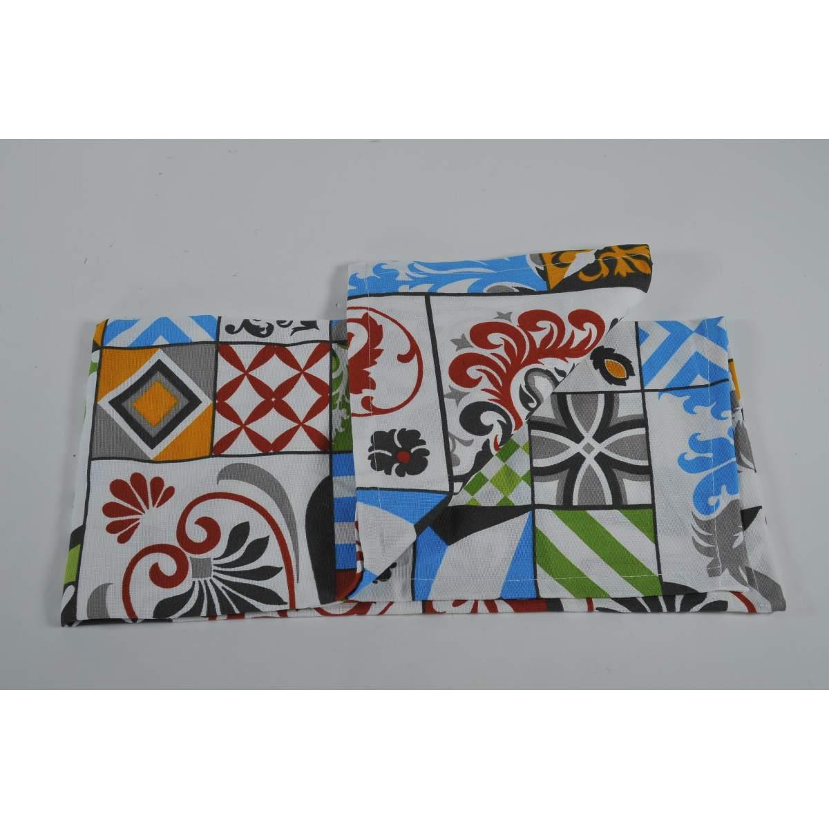 Tovagliolo 42x42 Fantasia Positano Set pz.2 | Montemaggi