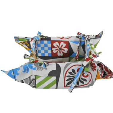 Portapane Fantasia Positano cm.18x18 | Montemaggi