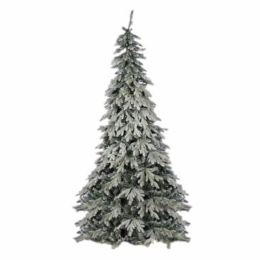 Albero Natale cm.270 Verde Innevato Argentato |Silani