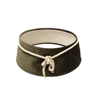 Copri Base Albero di Natale Velluto Verde cm.65 |Silani