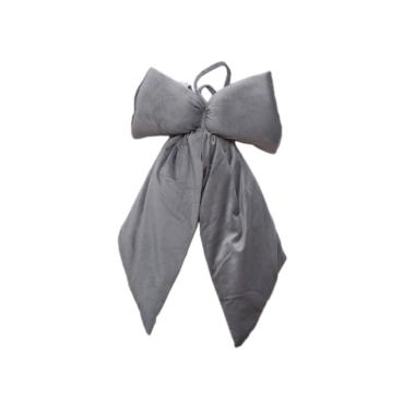 Decorazione Natalizia Fiocco Velluto Grigio cm.35x60 |Silani