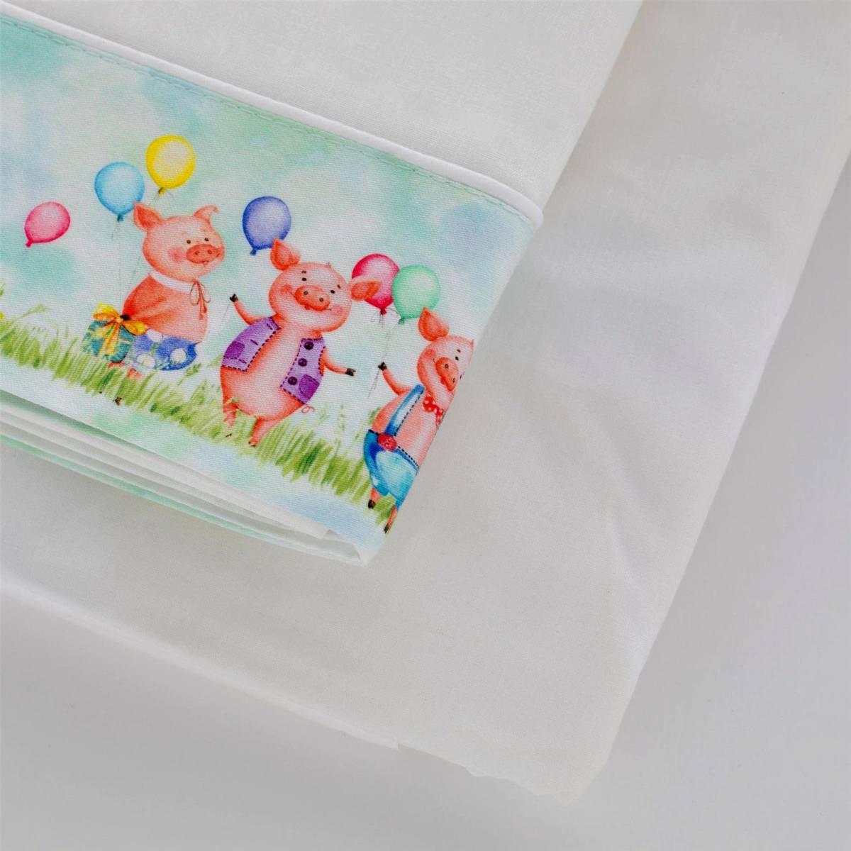 Lenzuola Singole Lettino Baby Tre Porcellini | M2 Store