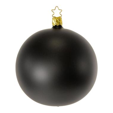 Pallina Natale Vetro Collezione cm.10 Nera Opaca |Inge's Glass