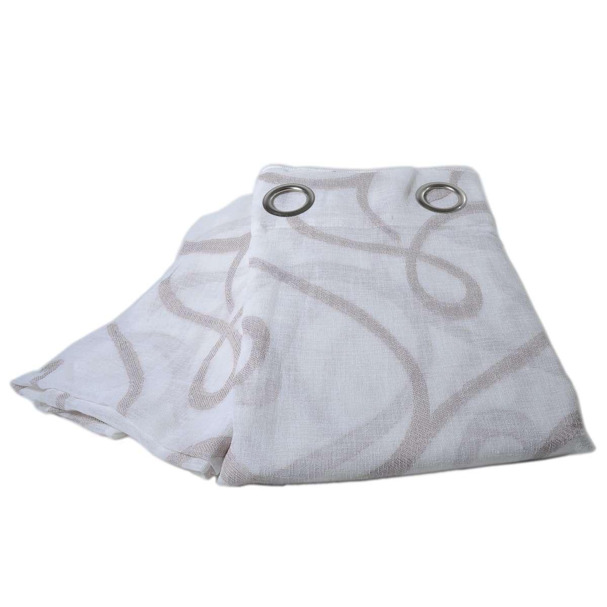 Tenda Delhi Bianca Cipria cm.140x280 | Angelo Carillo