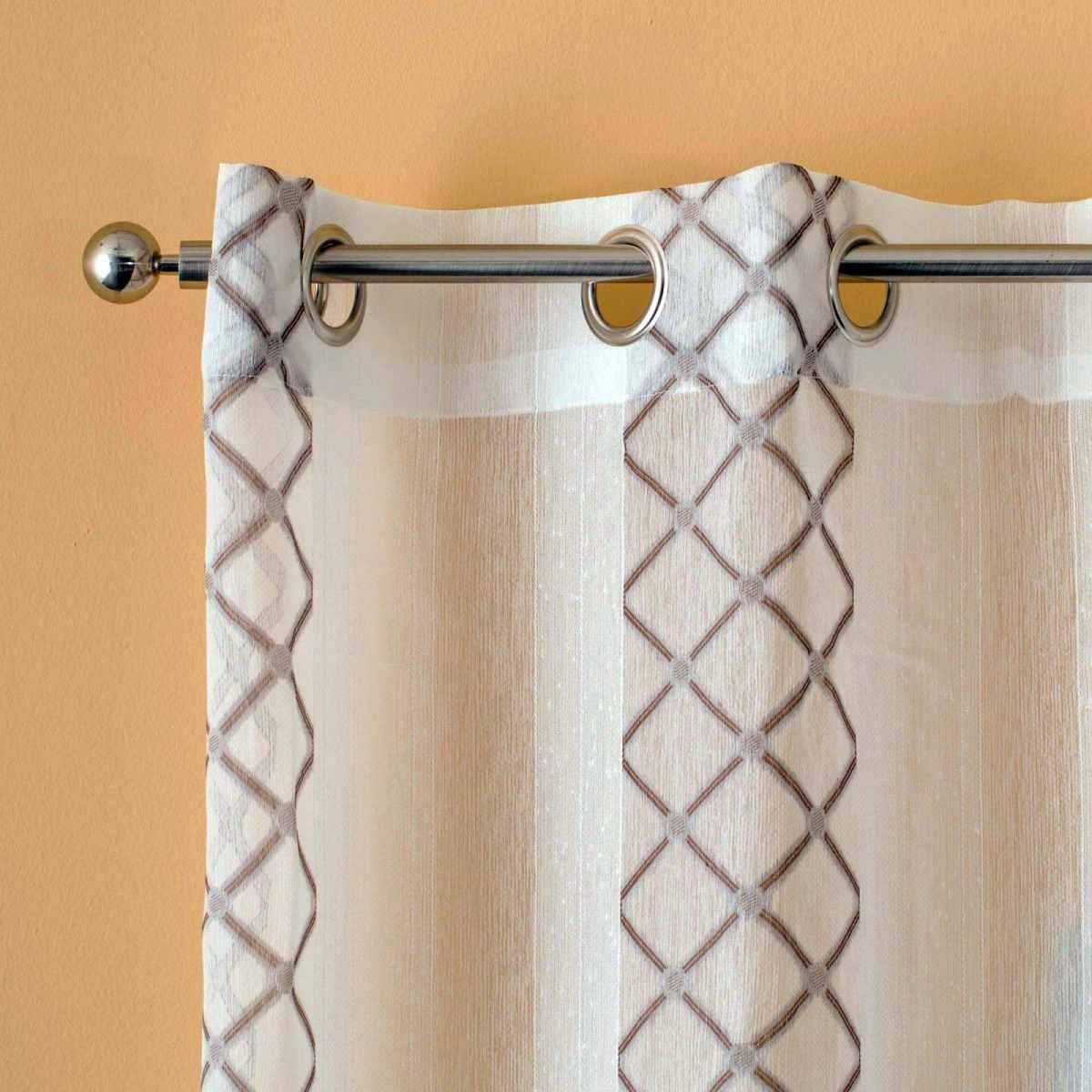 Tenda Agra Bianca Tortora cm.140x280 | Angelo Carillo