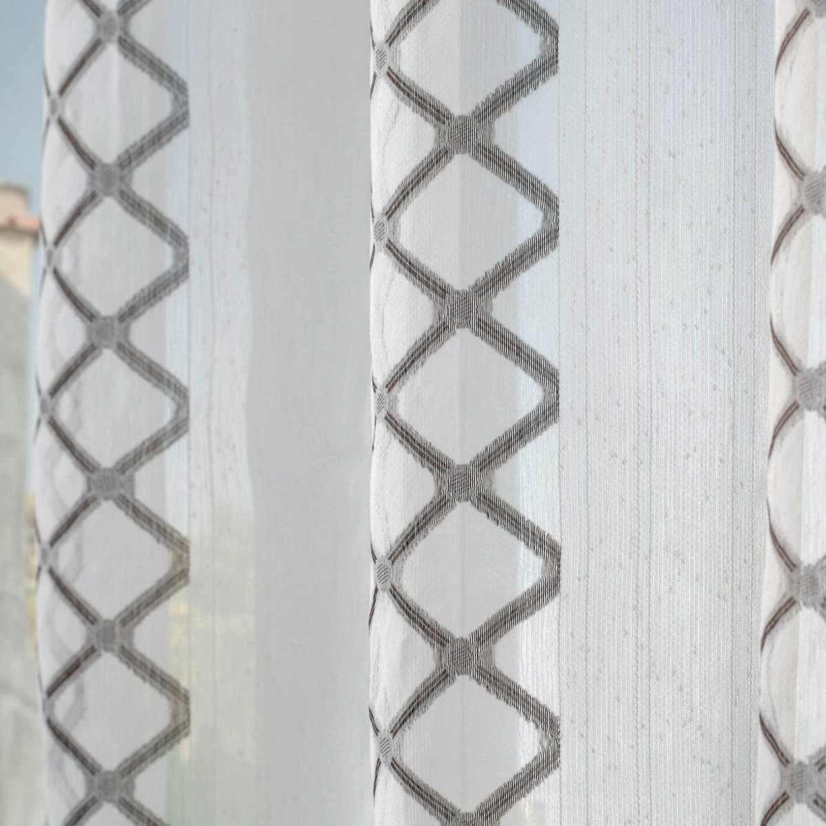 Tenda Agra Bianca Tortora cm.140x280 | Angelo Carillo