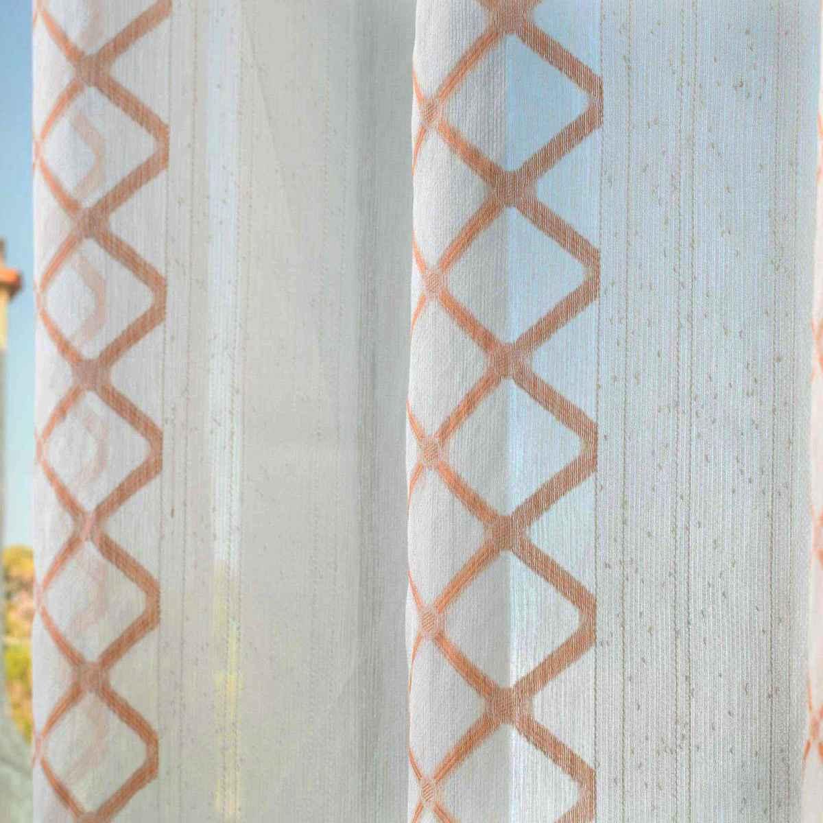 Tenda Agra Bianca Rosa Cipria cm.140x280 | Angelo Carillo