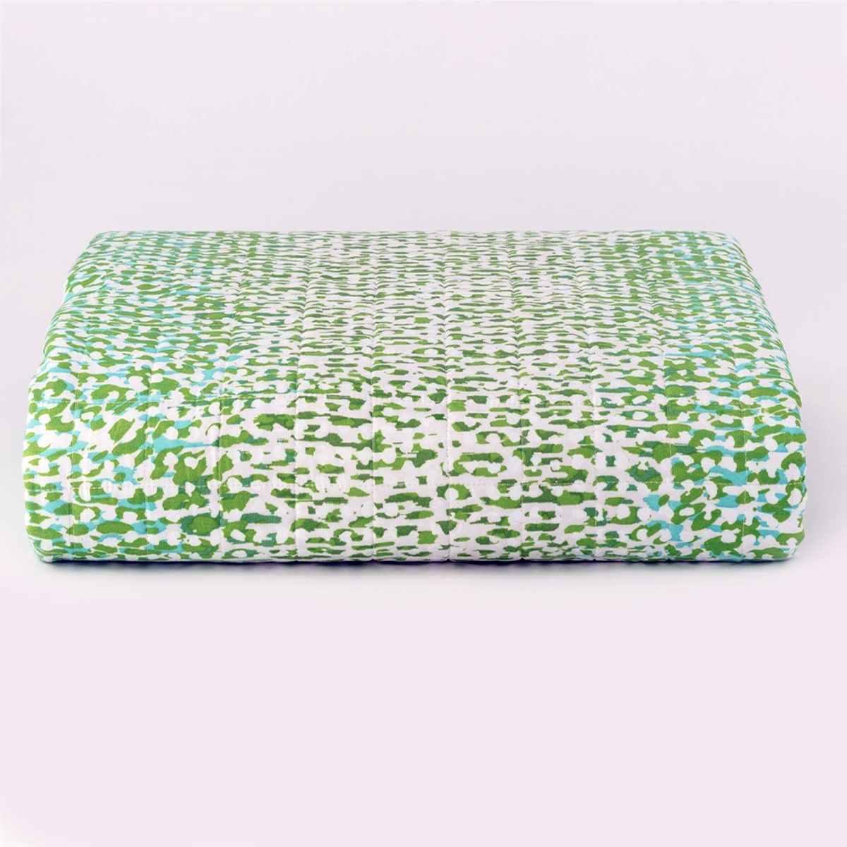 Trapunta Matrimoniale Stain Verde cm.260x260 | Angelo Carillo