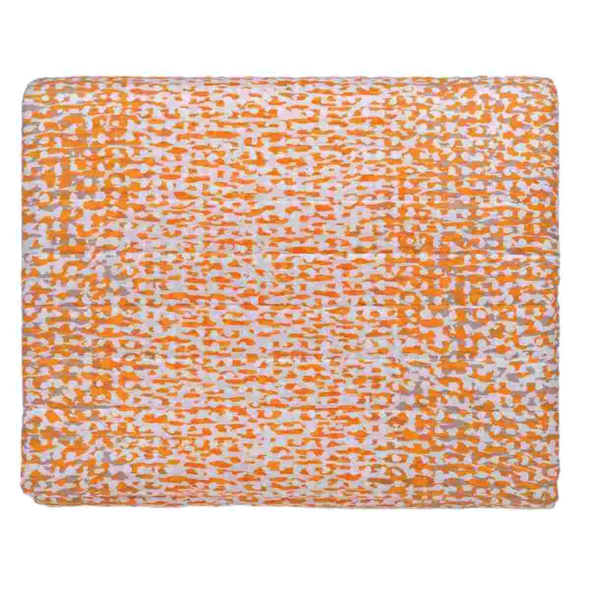 Trapunta Singola Stain Arancio cm.70x260 | Angelo Carillo
