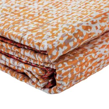 Trapunta Singola Stain Arancio cm.70x260 | Angelo Carillo