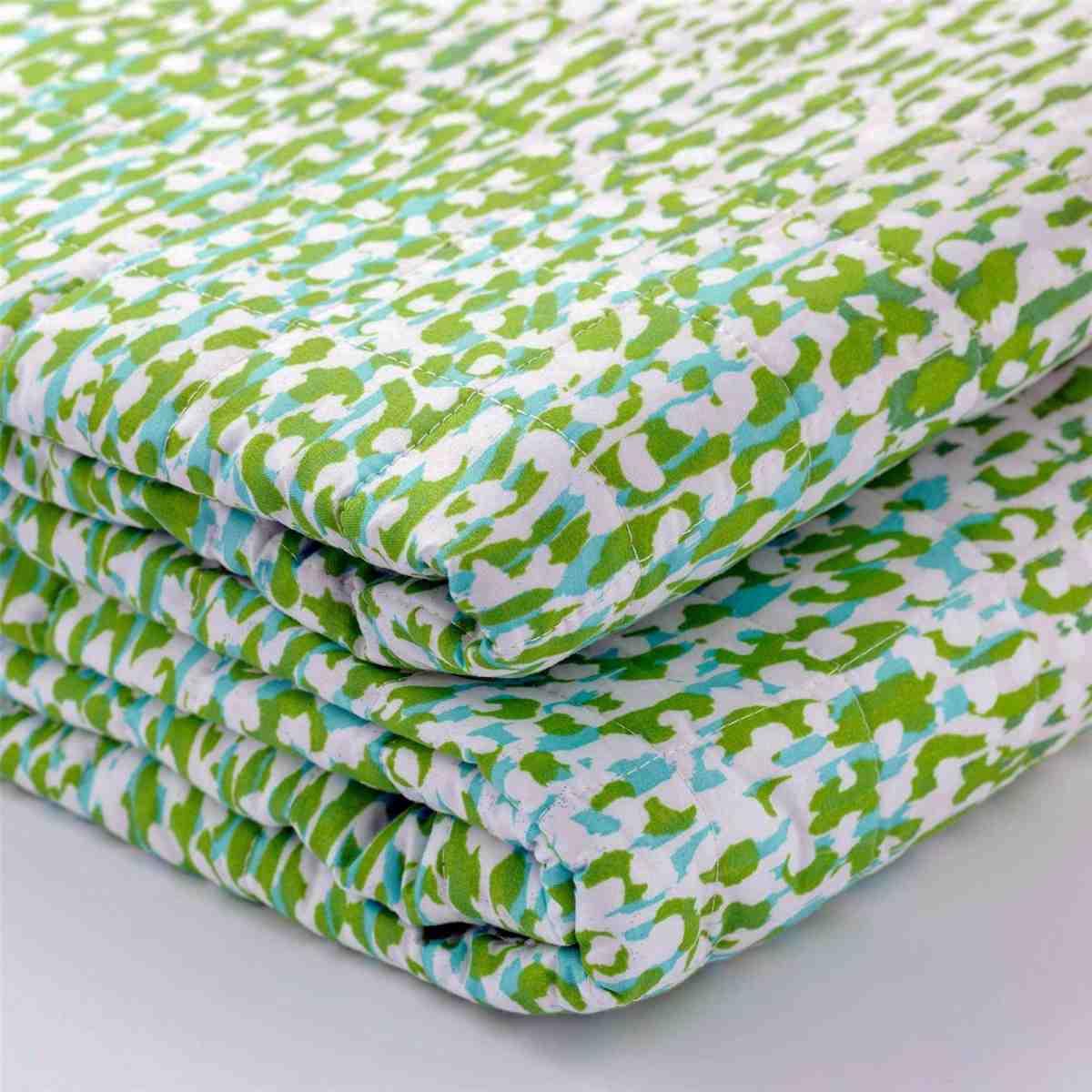 Trapunta Singola Stain Verde cm.170x260 | Angelo Carillo