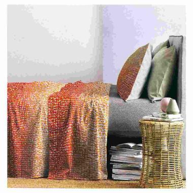 Lenzuola Singole 1 Piazza e Mezza Stain Arancio | Angelo Carillo