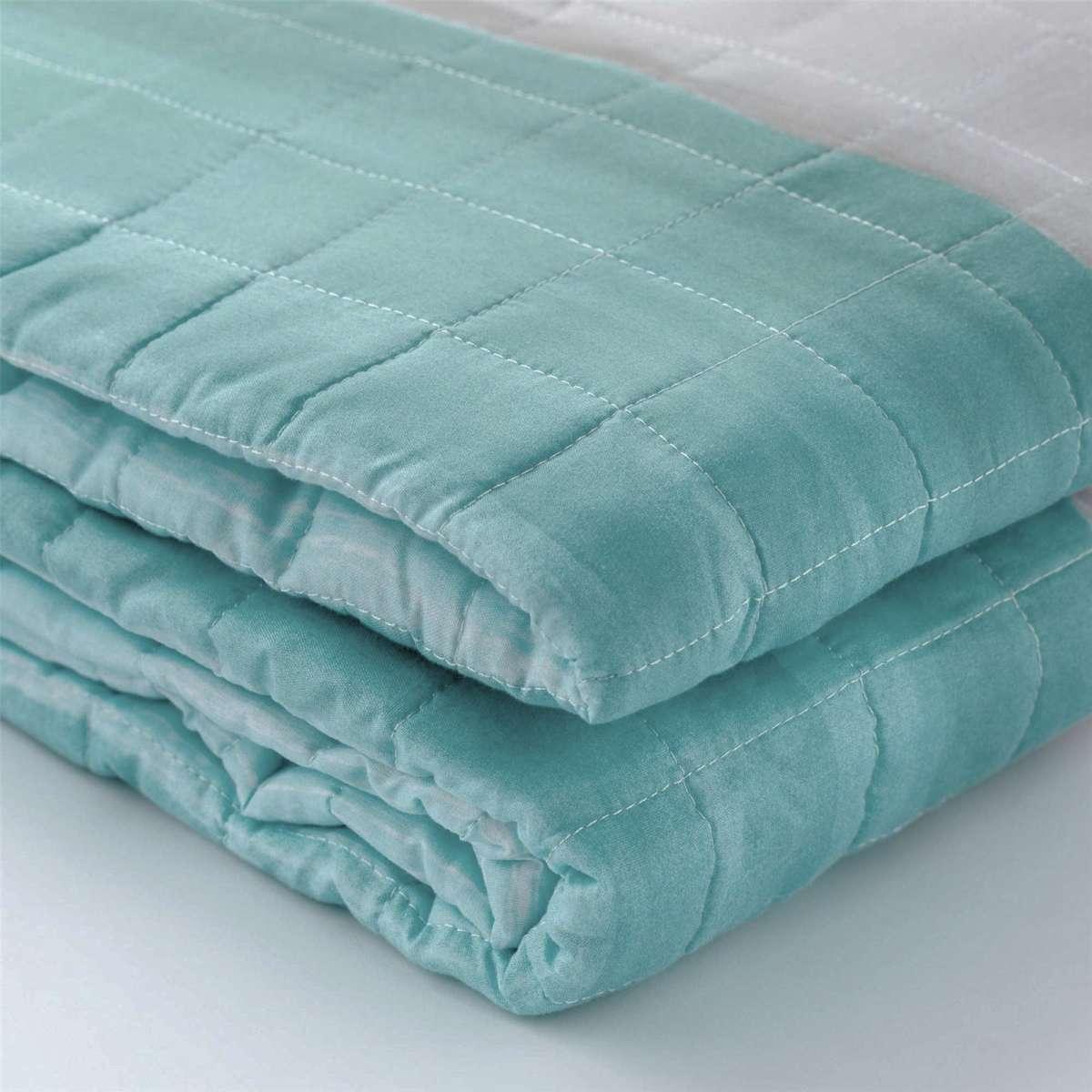 Trapunta Singola Mykonos Blu Azzurro cm.170x260 | Angelo Carillo