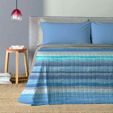 Trapunta Singola Mykonos Blu Azzurro cm.170x260 | Angelo Carillo