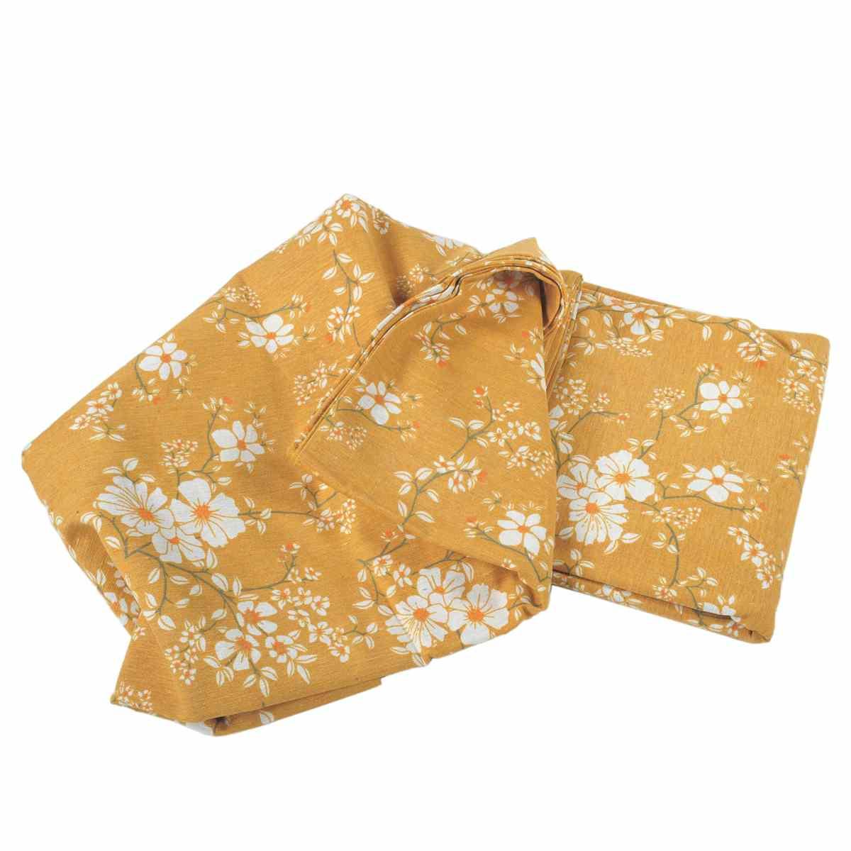 Copriletto Matrimoniale Opera Giallo cm.250x275 | Angelo Carillo