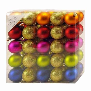 Pallina Natale cm.5 Multicolor Set pz.50 |Inge's Glass