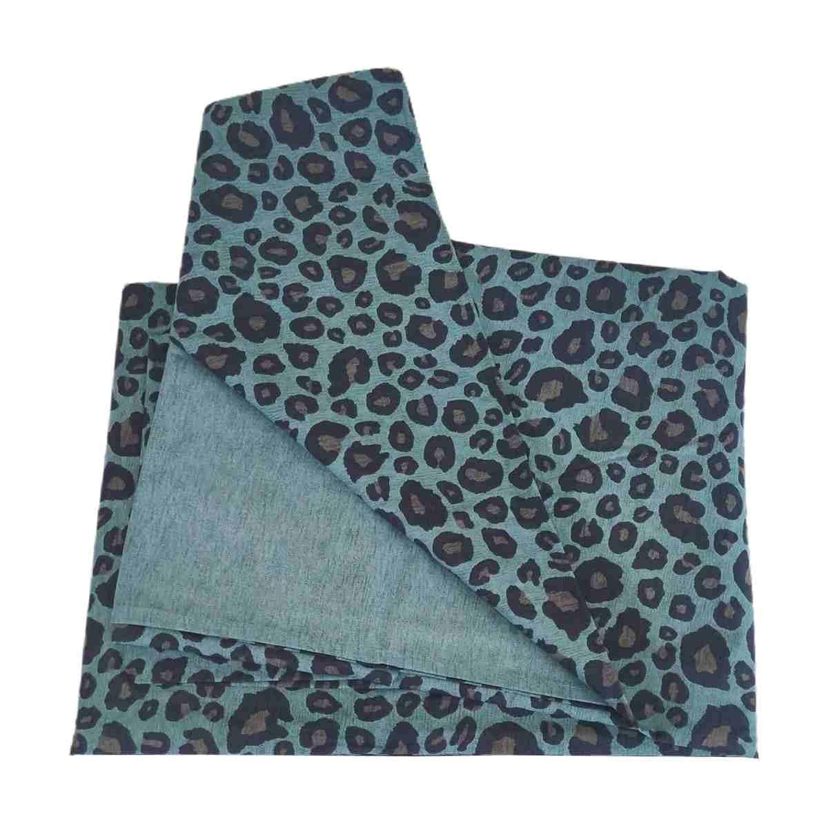 Copripiumino 1 Piazza e Mezza Leopard Blu Avio | Angelo Carillo