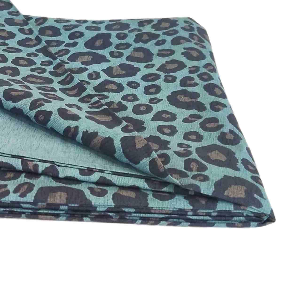 Copripiumino Singolo Leopard Blu Avio | Angelo Carillo