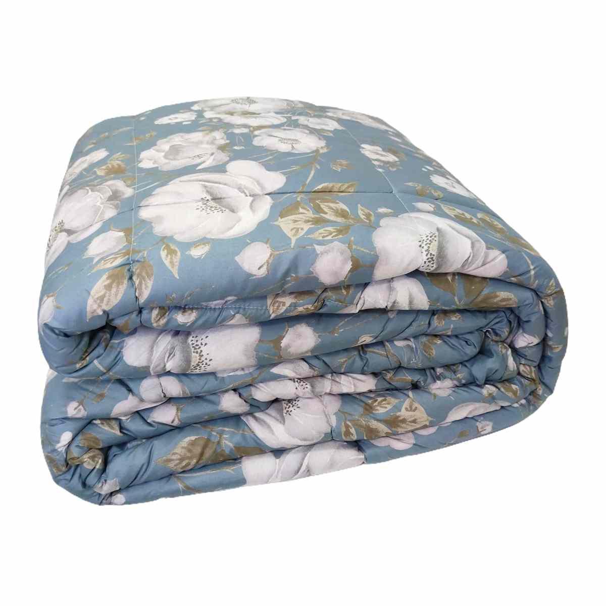 Trapunta Matrimoniale Charlotte Azzurra cm.60 | Angelo Carillo