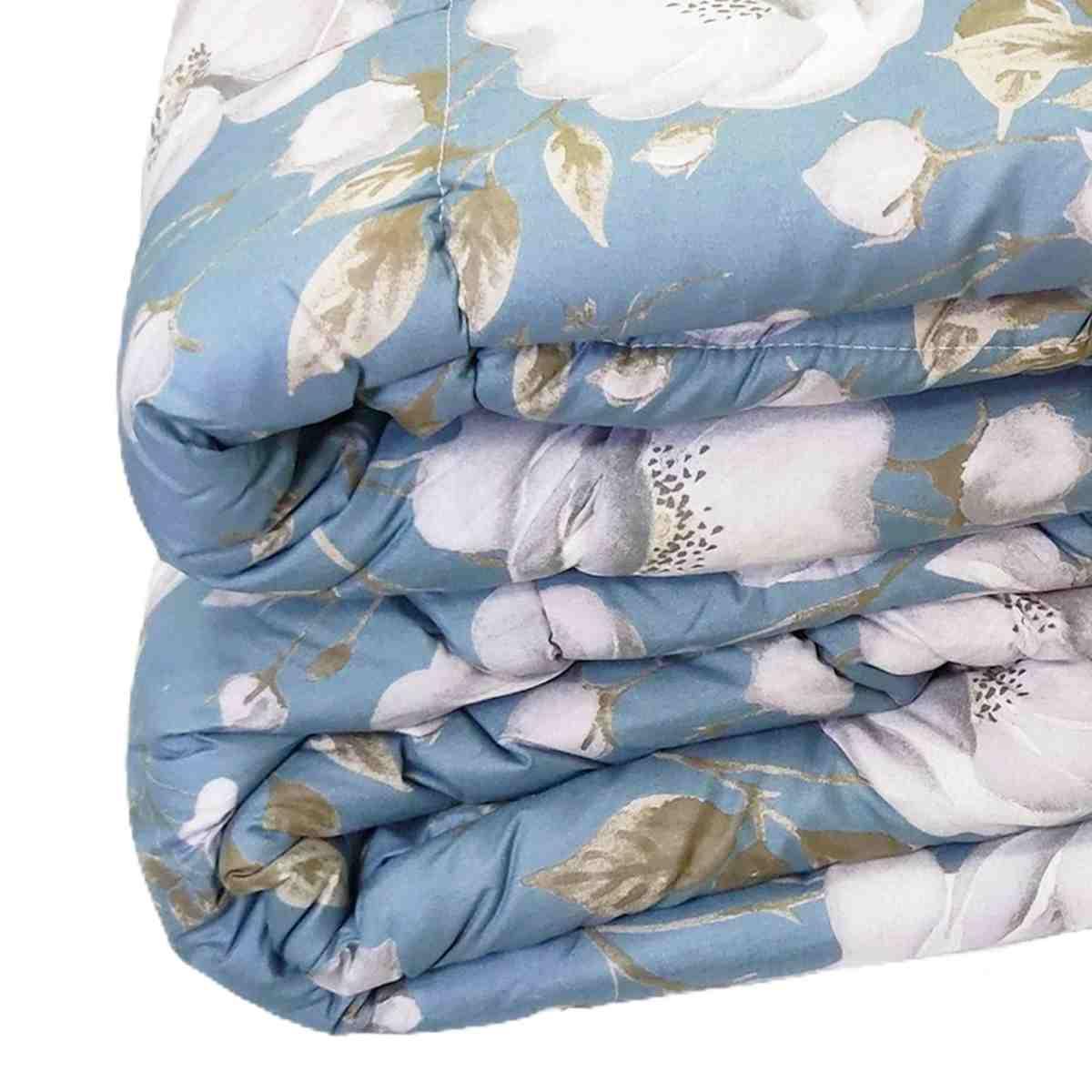 Trapunta Matrimoniale Charlotte Azzurra cm.60 | Angelo Carillo