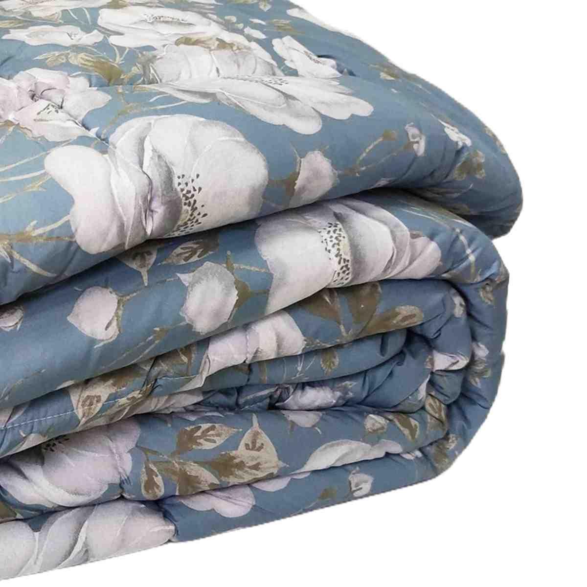 Trapunta Matrimoniale Charlotte Azzurra cm.60 | Angelo Carillo