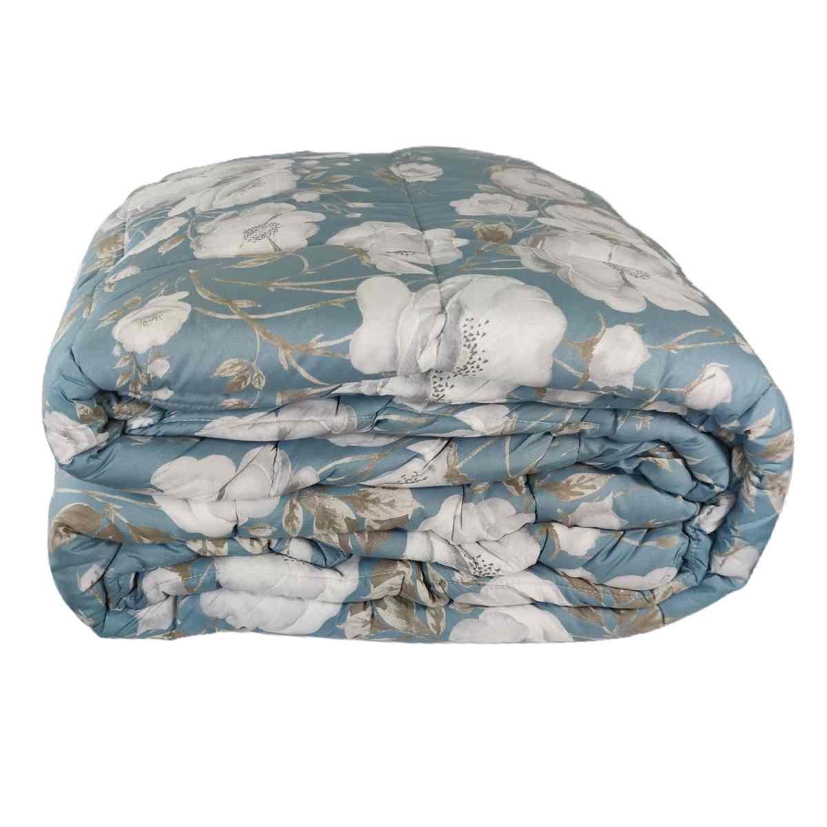 Trapunta 1 Piazza e Mezza Charlotte Azzurra cm.20x260 | Angelo Carillo