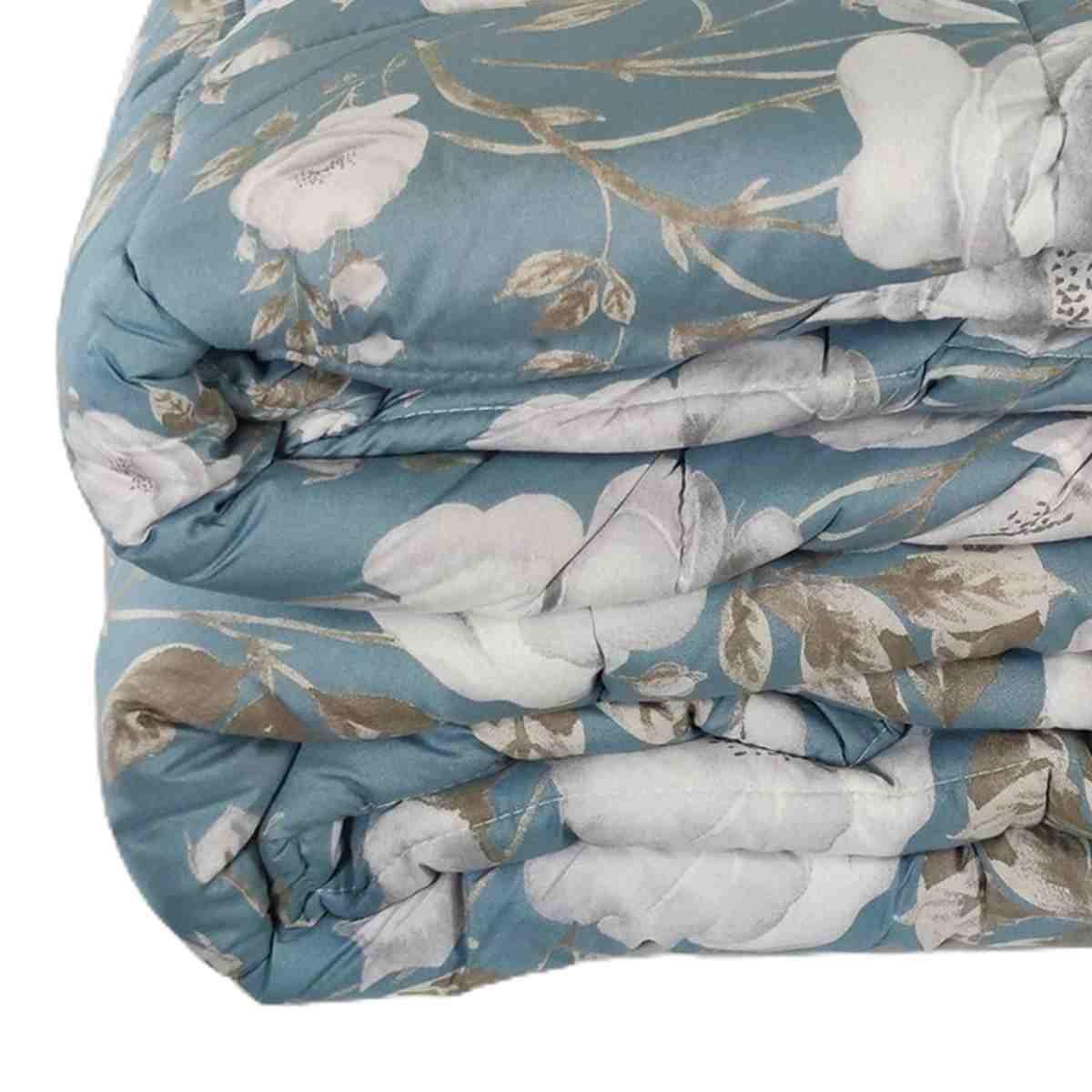 Trapunta 1 Piazza e Mezza Charlotte Azzurra cm.20x260 | Angelo Carillo