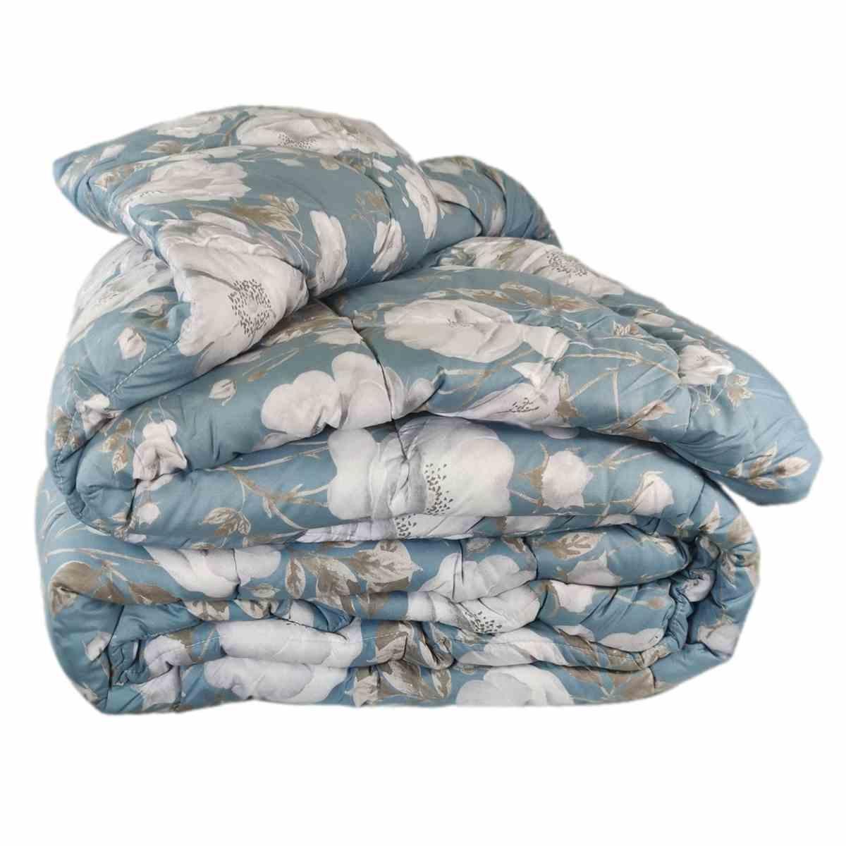 Trapunta 1 Piazza e Mezza Charlotte Azzurra cm.20x260 | Angelo Carillo