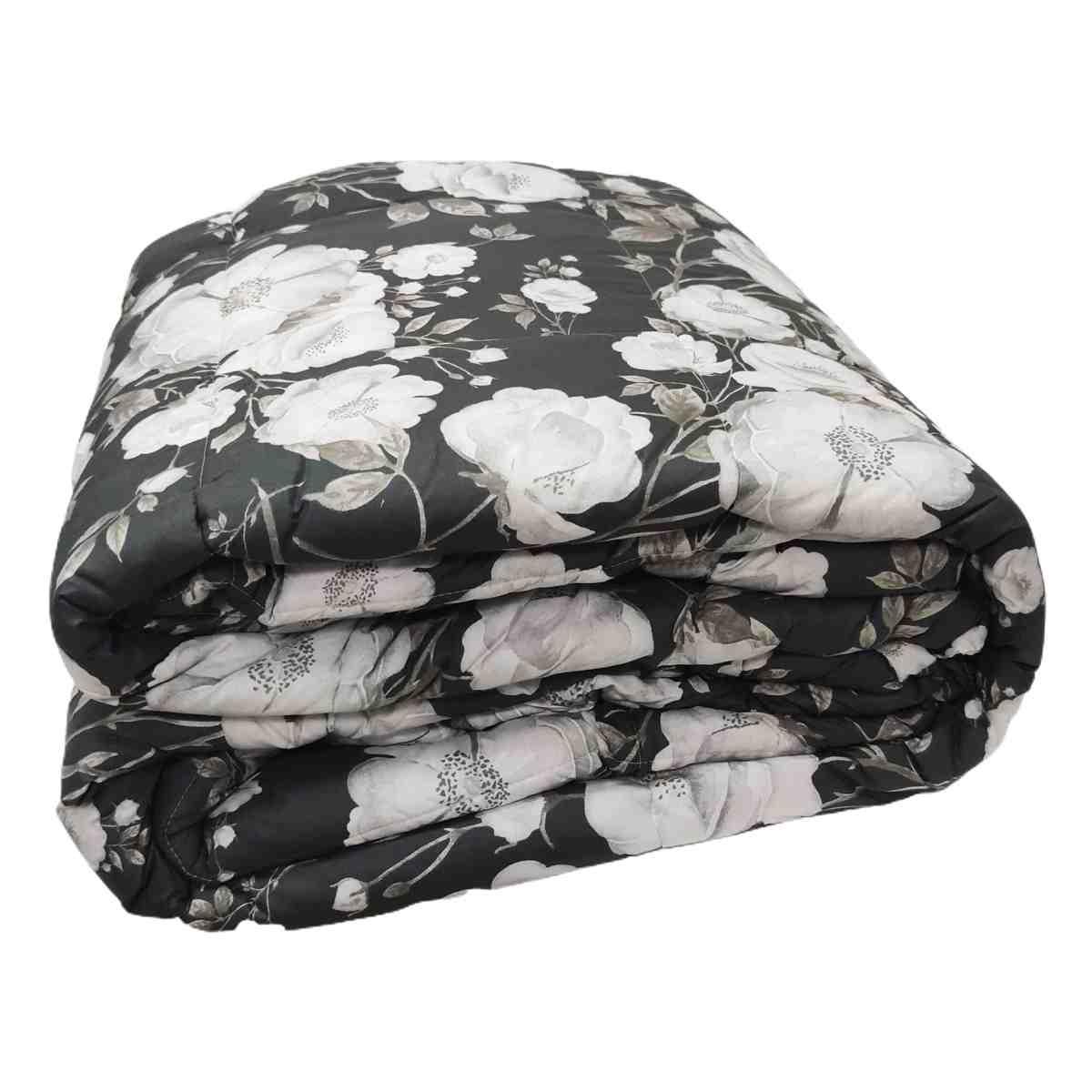 Trapunta 1 Piazza e Mezza Charlotte Grigia cm.20x260 | Angelo Carillo