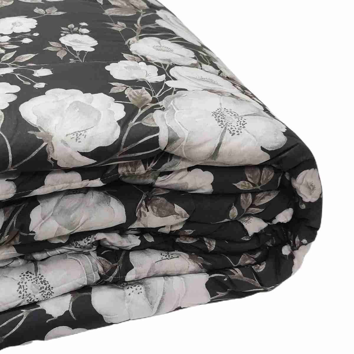 Trapunta 1 Piazza e Mezza Charlotte Grigia cm.20x260 | Angelo Carillo