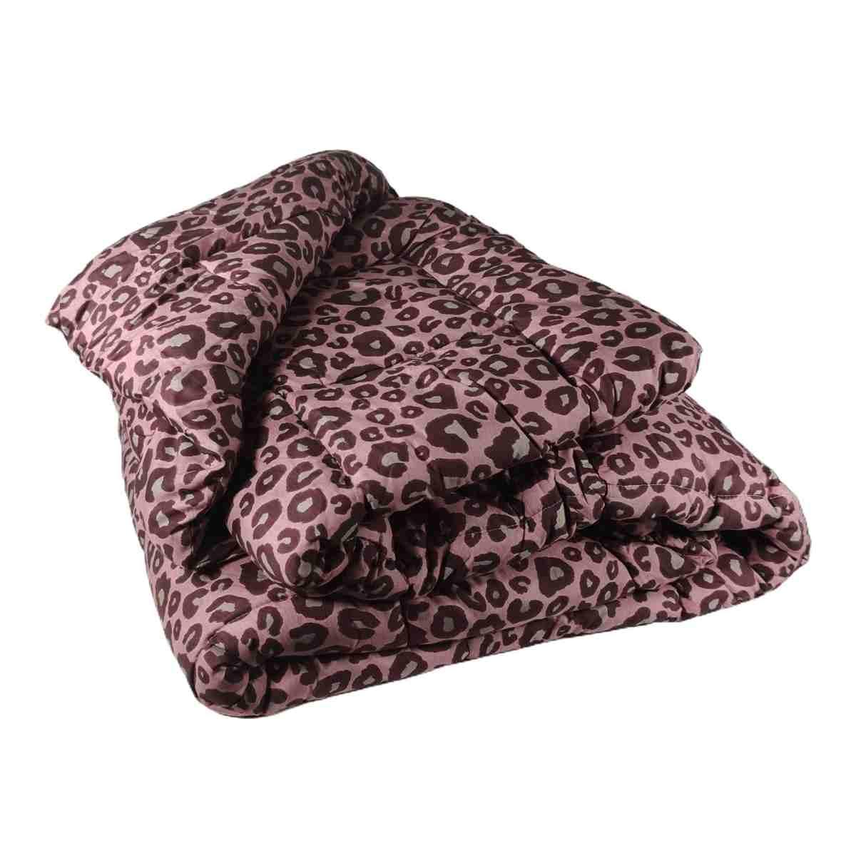 Trapunta 1 Piazza e Mezza Leopard Rosa cm.20x260 | Angelo Carillo