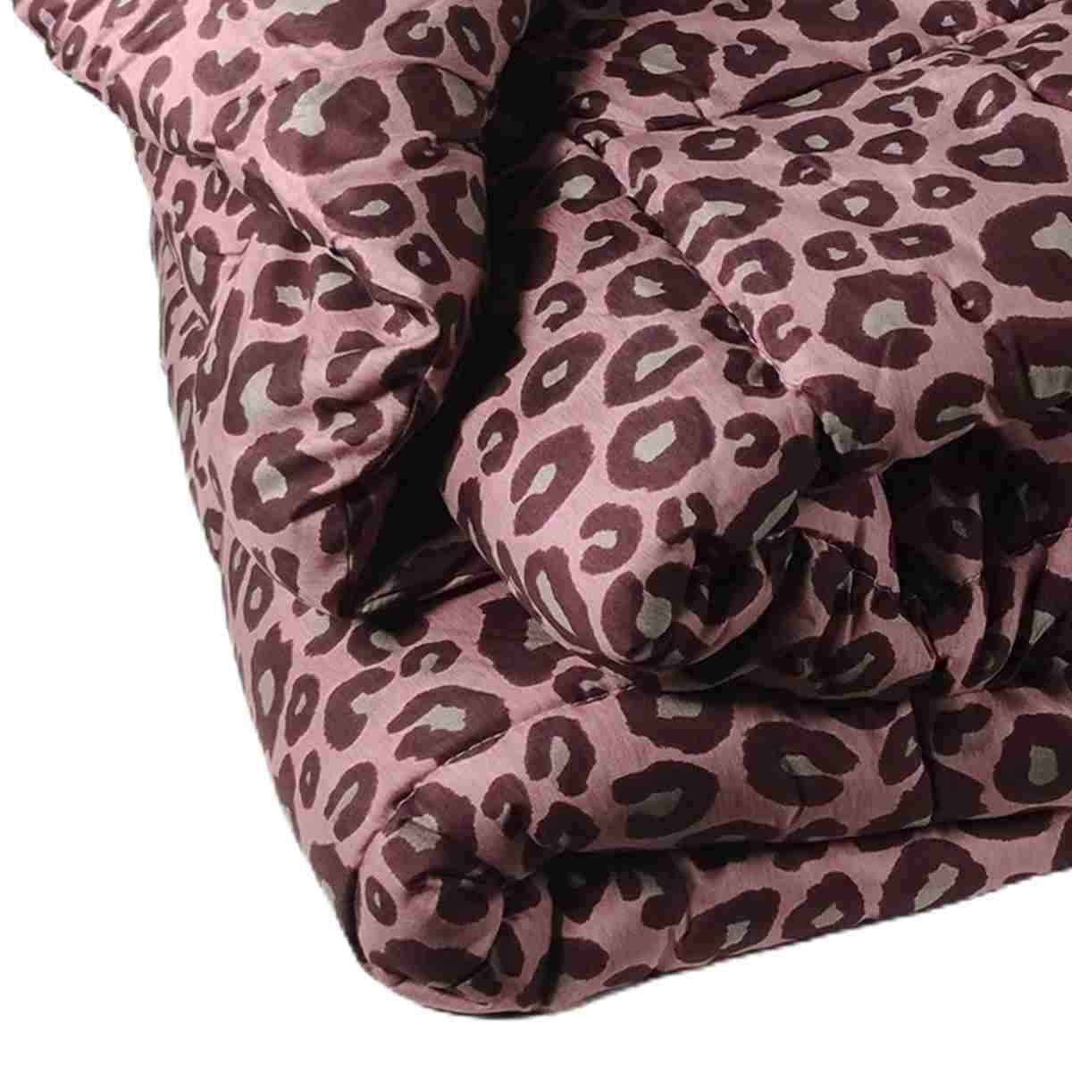 Trapunta 1 Piazza e Mezza Leopard Rosa cm.20x260 | Angelo Carillo