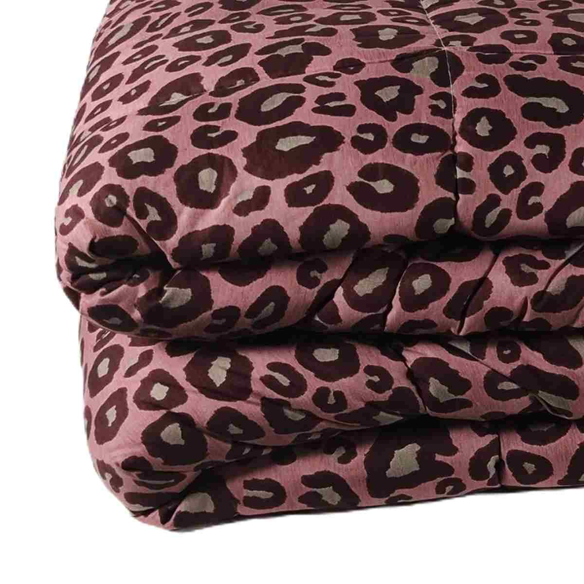 Trapunta Singola Leopard Rosa Bordeaux cm.70x260 | Angelo Carillo