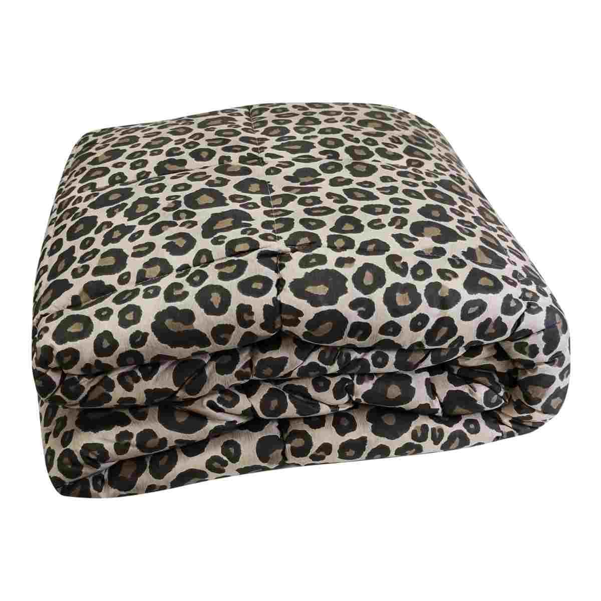 Trapunta Singola Leopard Marrone cm.70x260 | Angelo Carillo