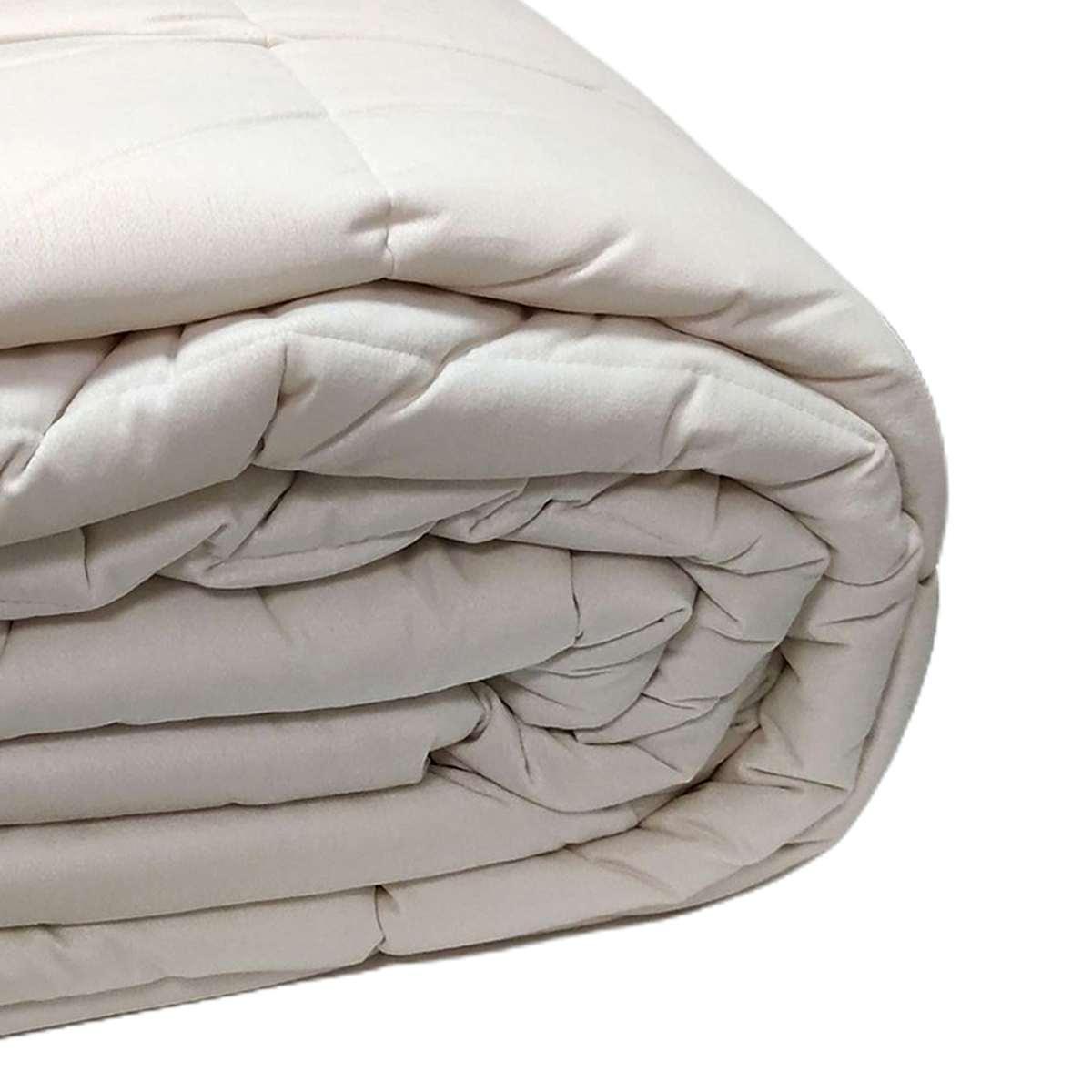 Trapunta 1 Piazza e e Mezza Claire Velluto Bianco | Angelo Carillo