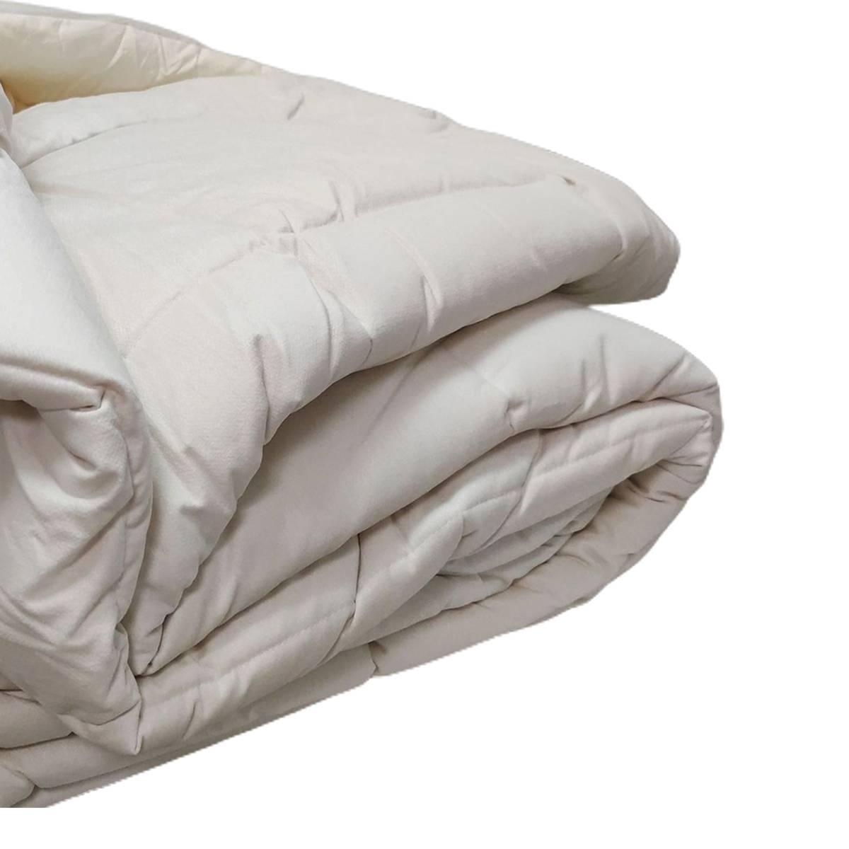 Trapunta 1 Piazza e e Mezza Claire Velluto Bianco | Angelo Carillo