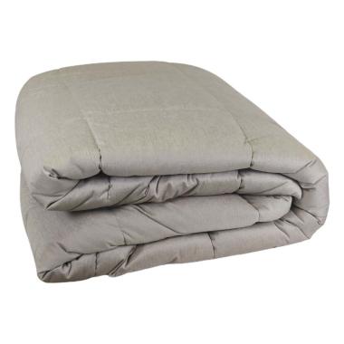 Trapunta 1 Piazza e e Mezza Claire Velluto Tortora | Angelo Carillo