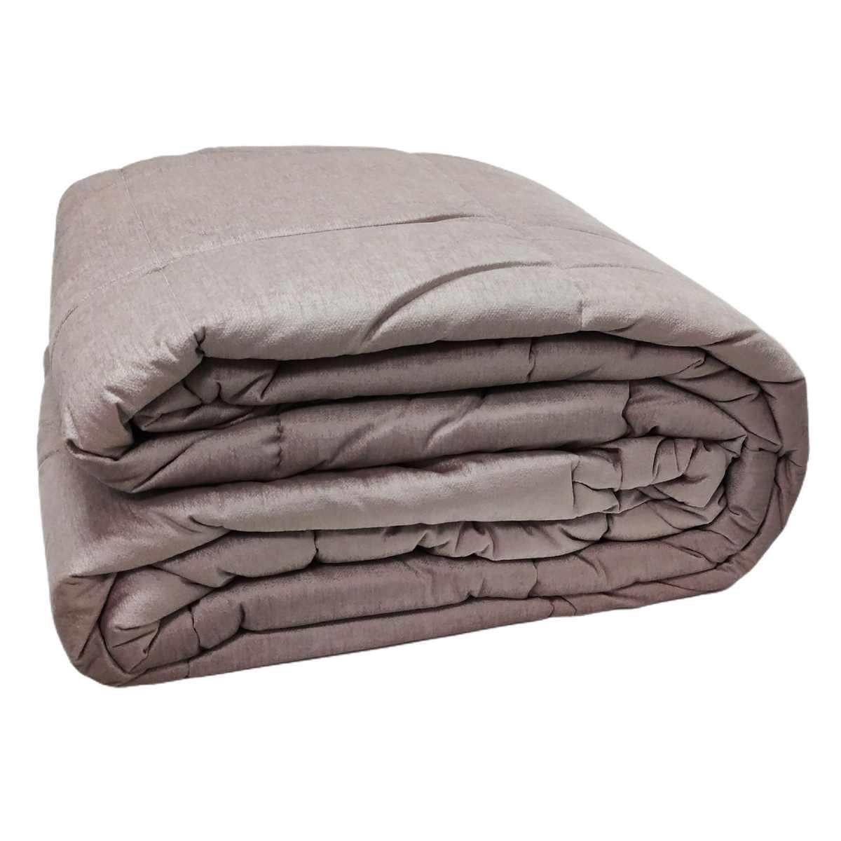 Trapunta 1 Piazza e e Mezza Claire Velluto Rosa | Angelo Carillo